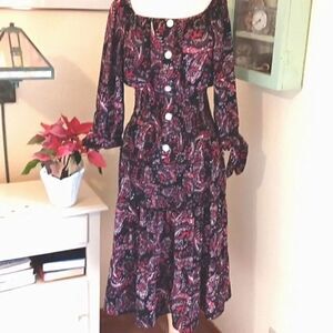 Figueroa & Flowers Boho Layered Dress